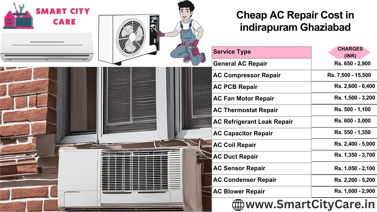 Cheap AC repair Cost list in  Indirapuram, Ghaziabad