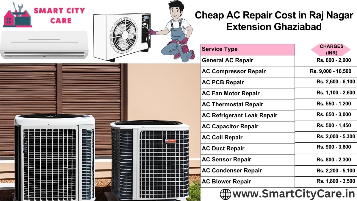 Cheap AC repair Cost list in  Raj Nagar Extension, Ghaziabad