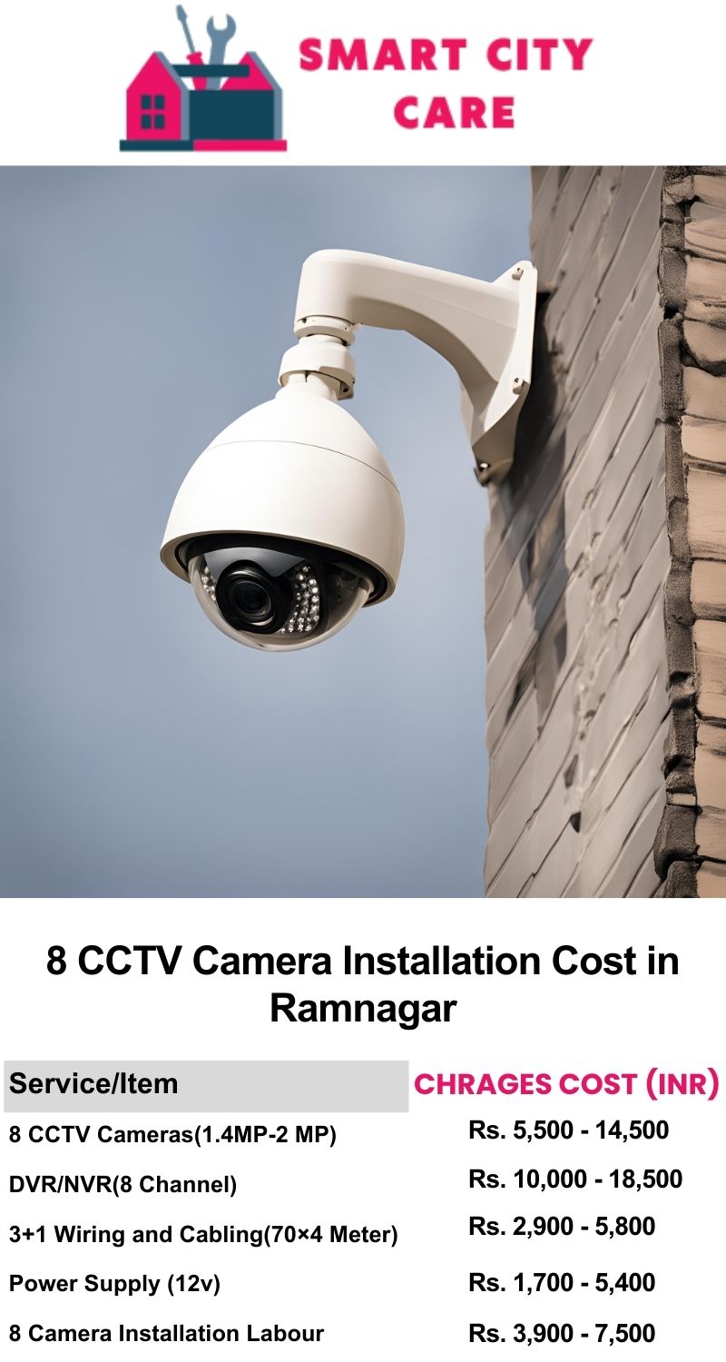 8 CCTV camera installation cost list in  Ramnagar