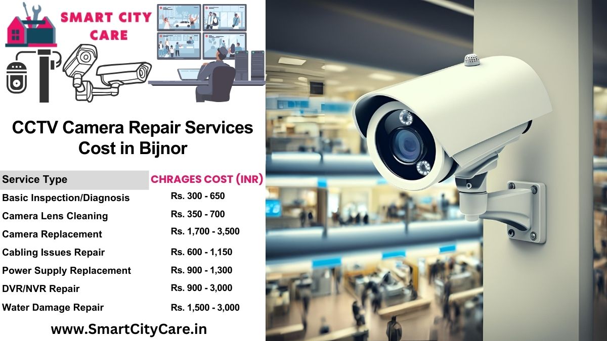 CCTV camera repair services charges list in Bijnor