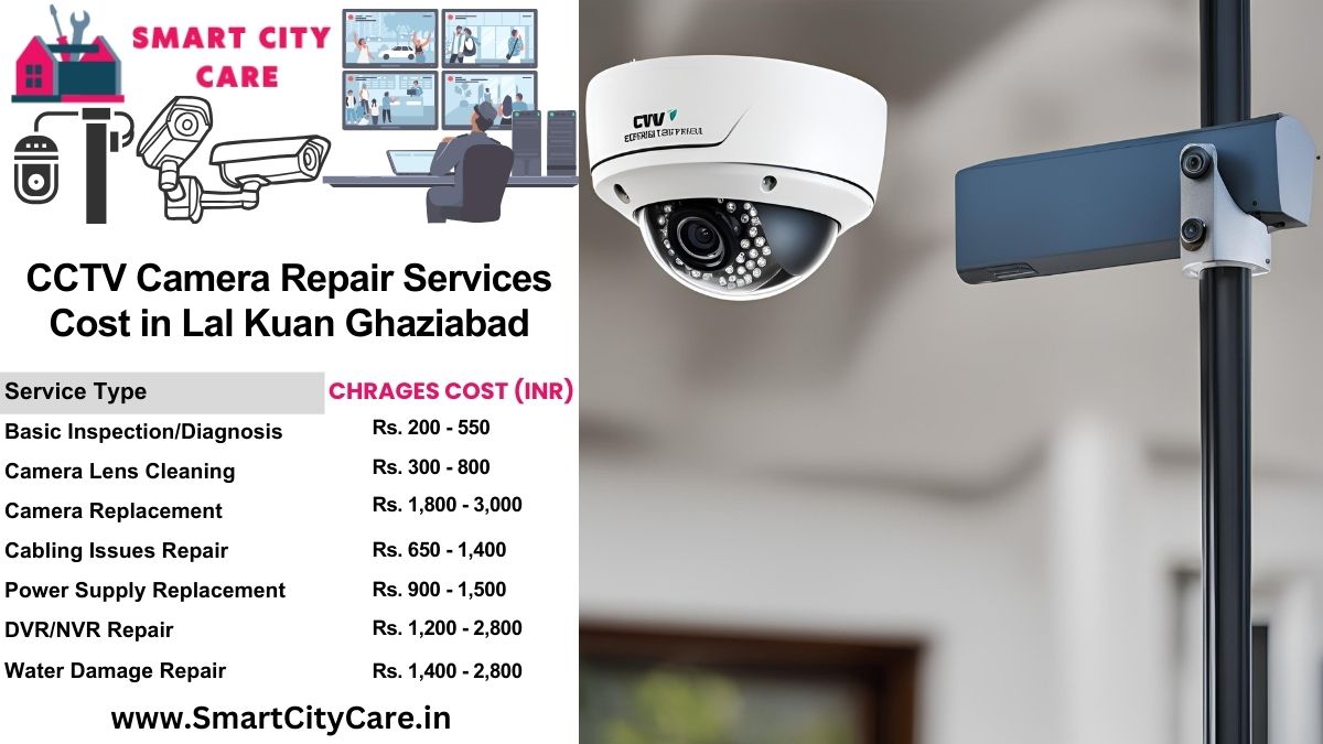 CCTV camera repair services charges list in Ghaziabad, Lal Kuan