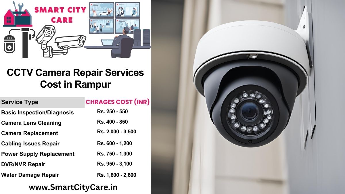 CCTV camera repair services charges list in Rampur