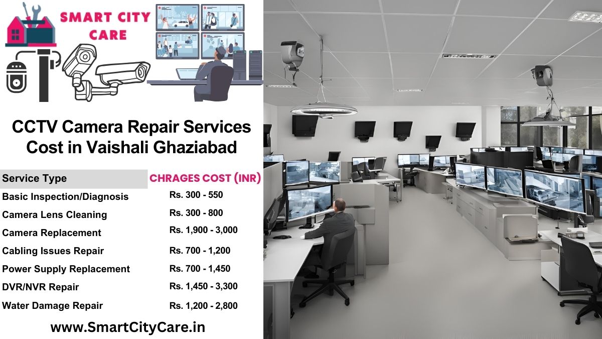 CCTV camera repair services charges list in Ghaziabad, Vaishali