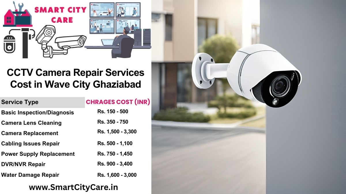 CCTV camera repair services charges list in Ghaziabad, Wave City