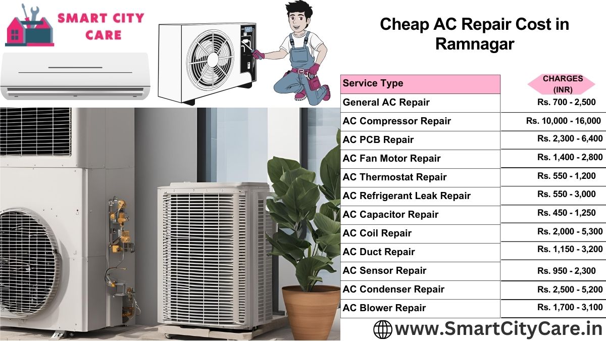 Cheap AC repair Cost list in Ramnagar