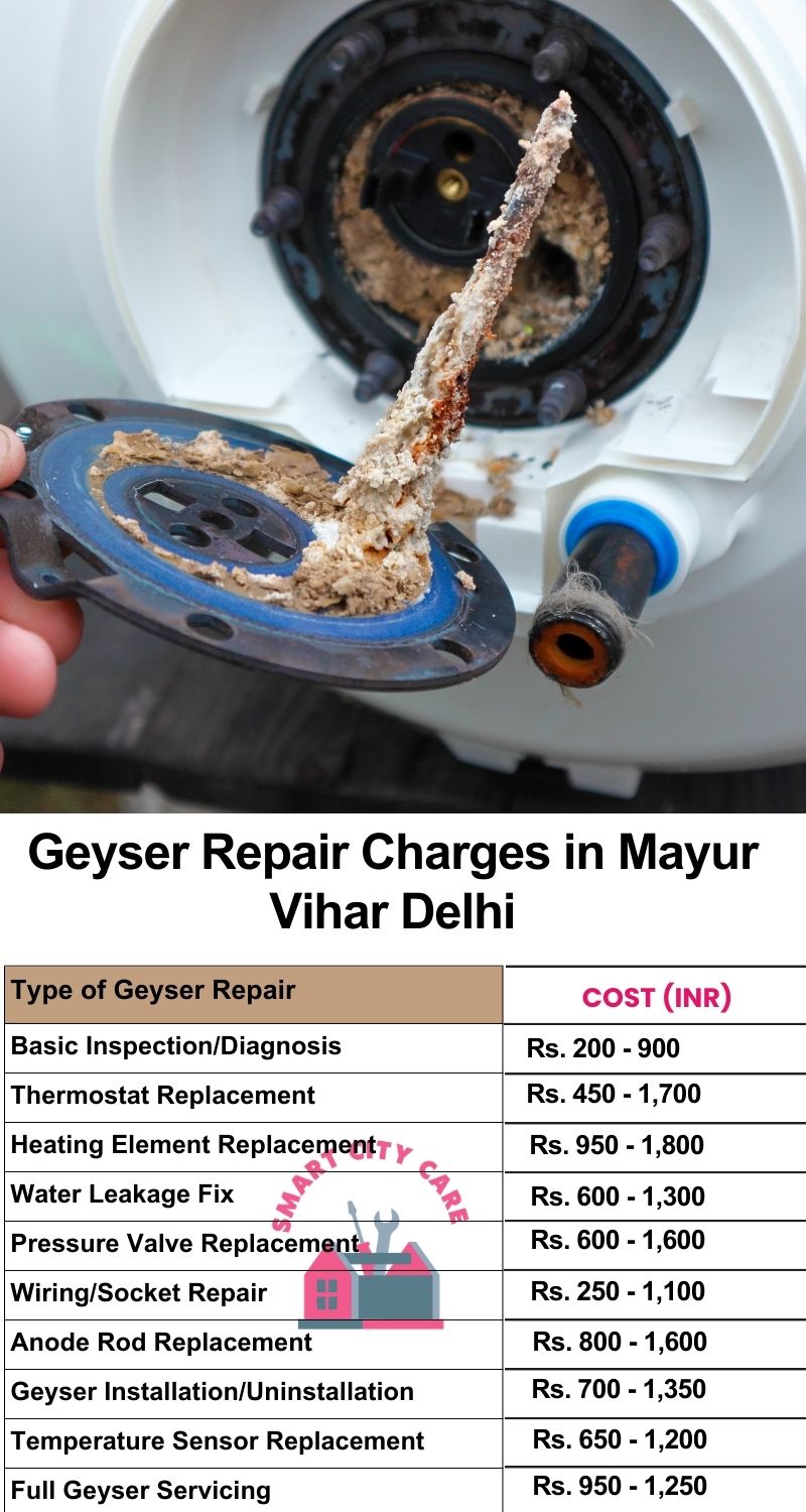 Comprehensive Geyser Electrical Appliance Repair Services in  Mayur Vihar ,Delhi 