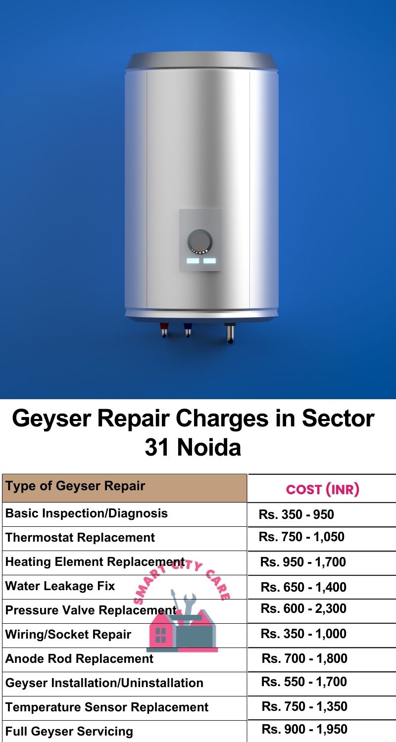 Comprehensive Geyser Electrical Appliance Repair Services in  Sector 31 ,Noida 