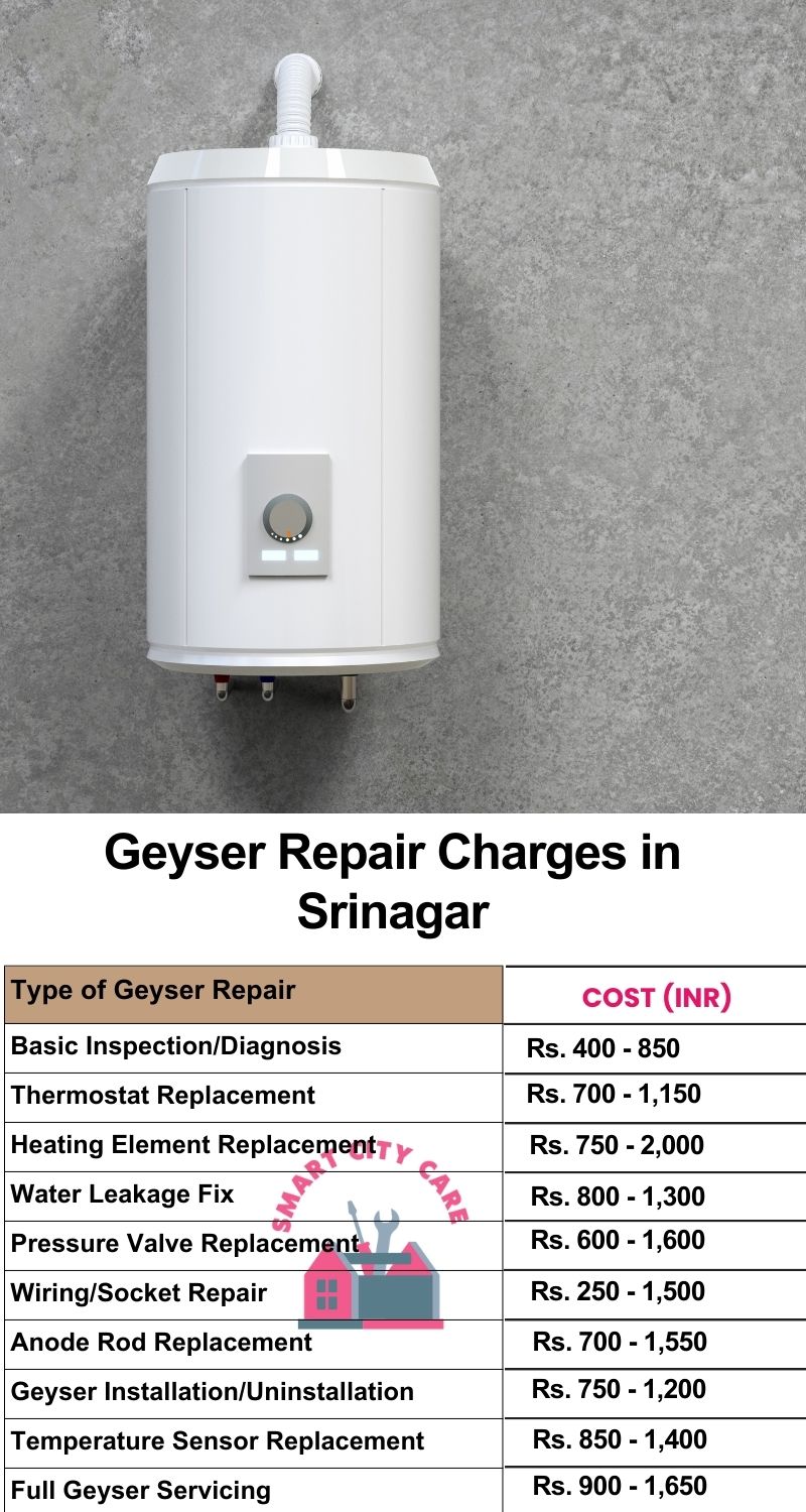 Comprehensive Geyser Electrical Appliance Repair Services in Srinagar