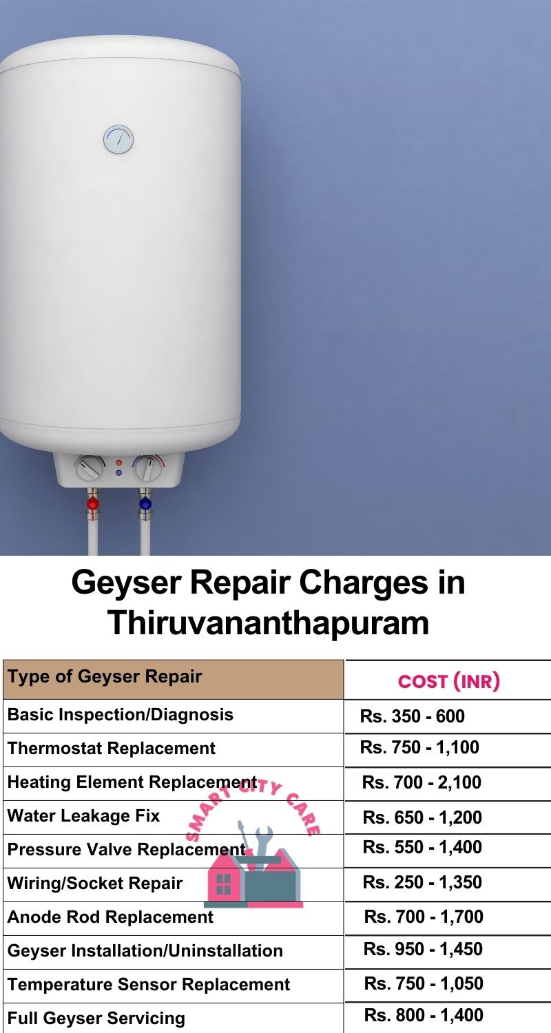 Comprehensive Geyser Electrical Appliance Repair Services in Thiruvananthapuram