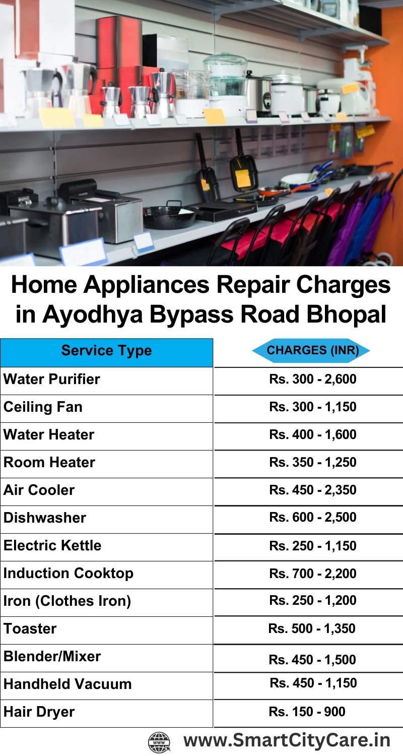 Home Appliances Repair Charges in  Ayodhya Bypass Road ,Bhopal 