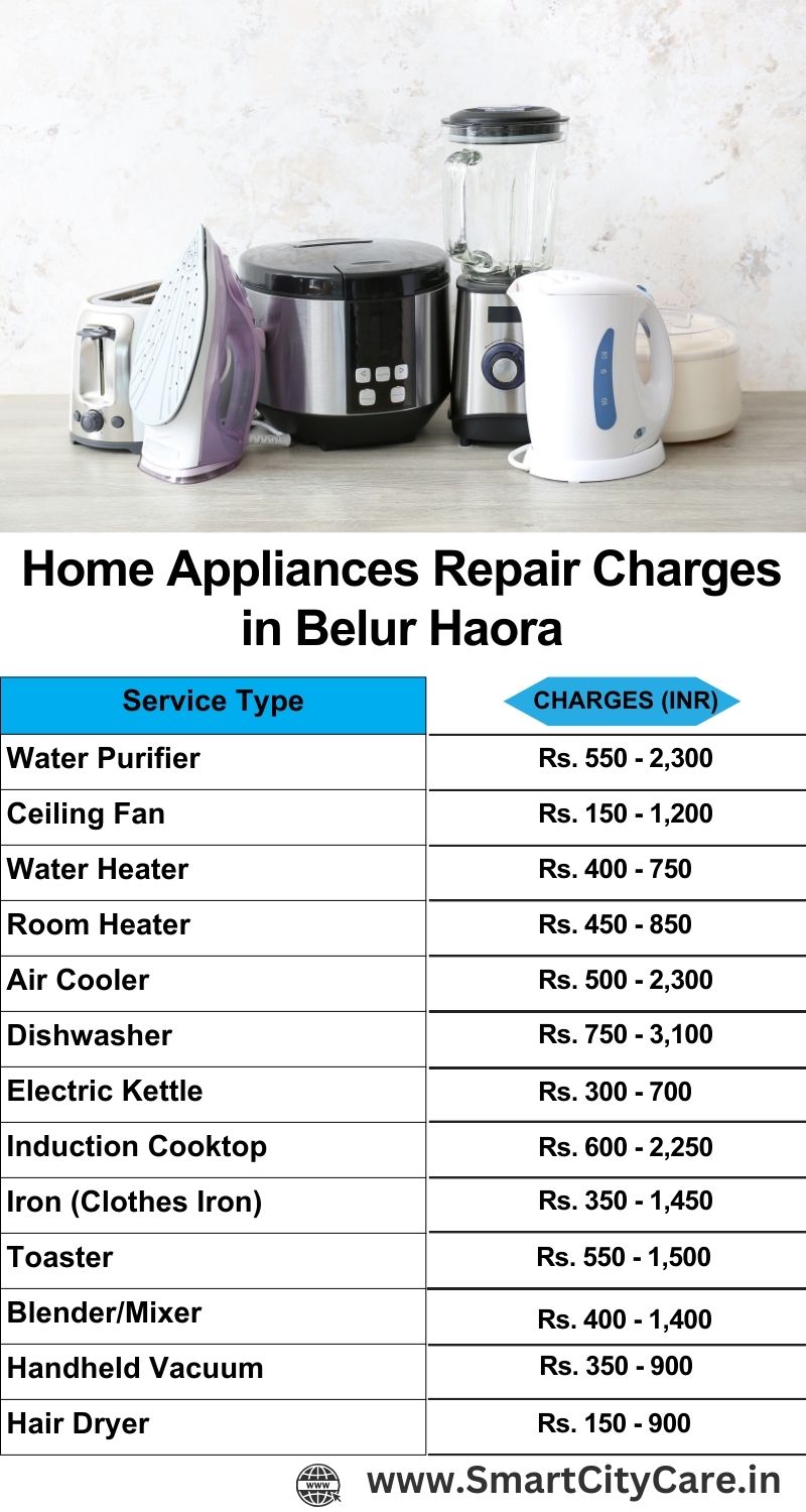 Home Appliances Repair Charges in  Belur ,Haora 