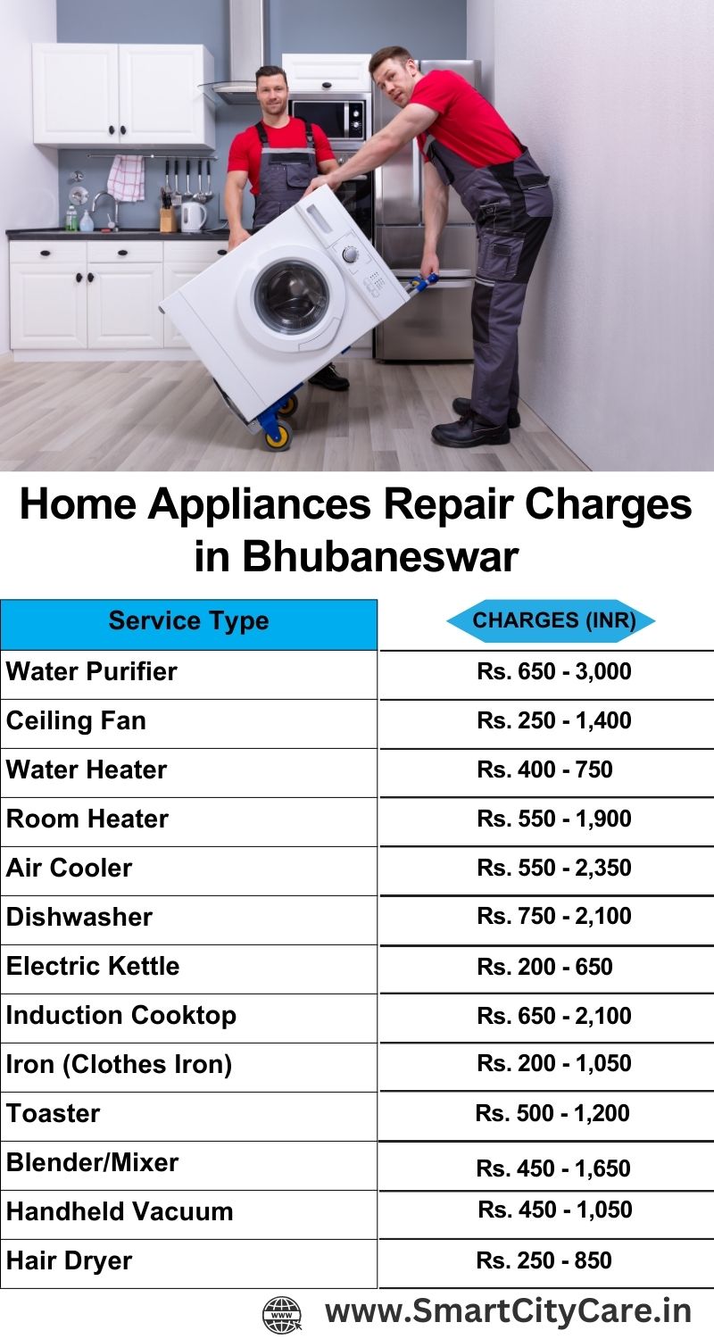 Home Appliances Repair Charges in Bhubaneswar