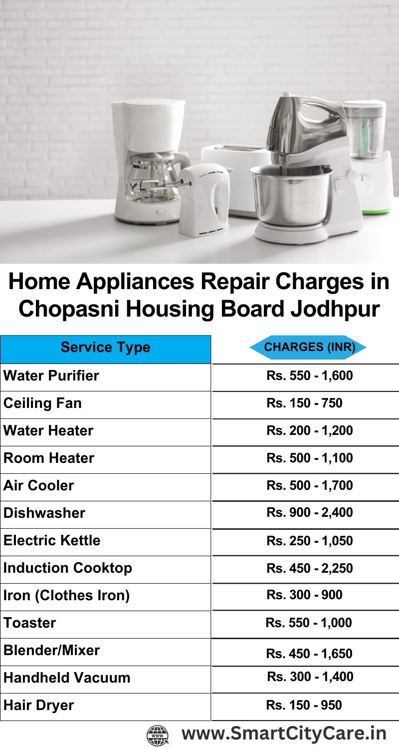 Home Appliances Repair Charges in  Chopasni Housing Board ,Jodhpur 