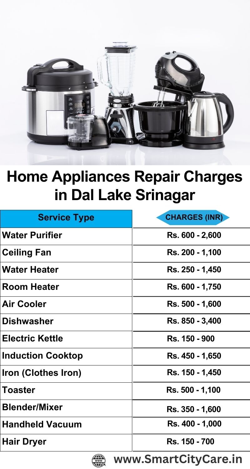 Home Appliances Repair Charges in  Dal Lake ,Srinagar 