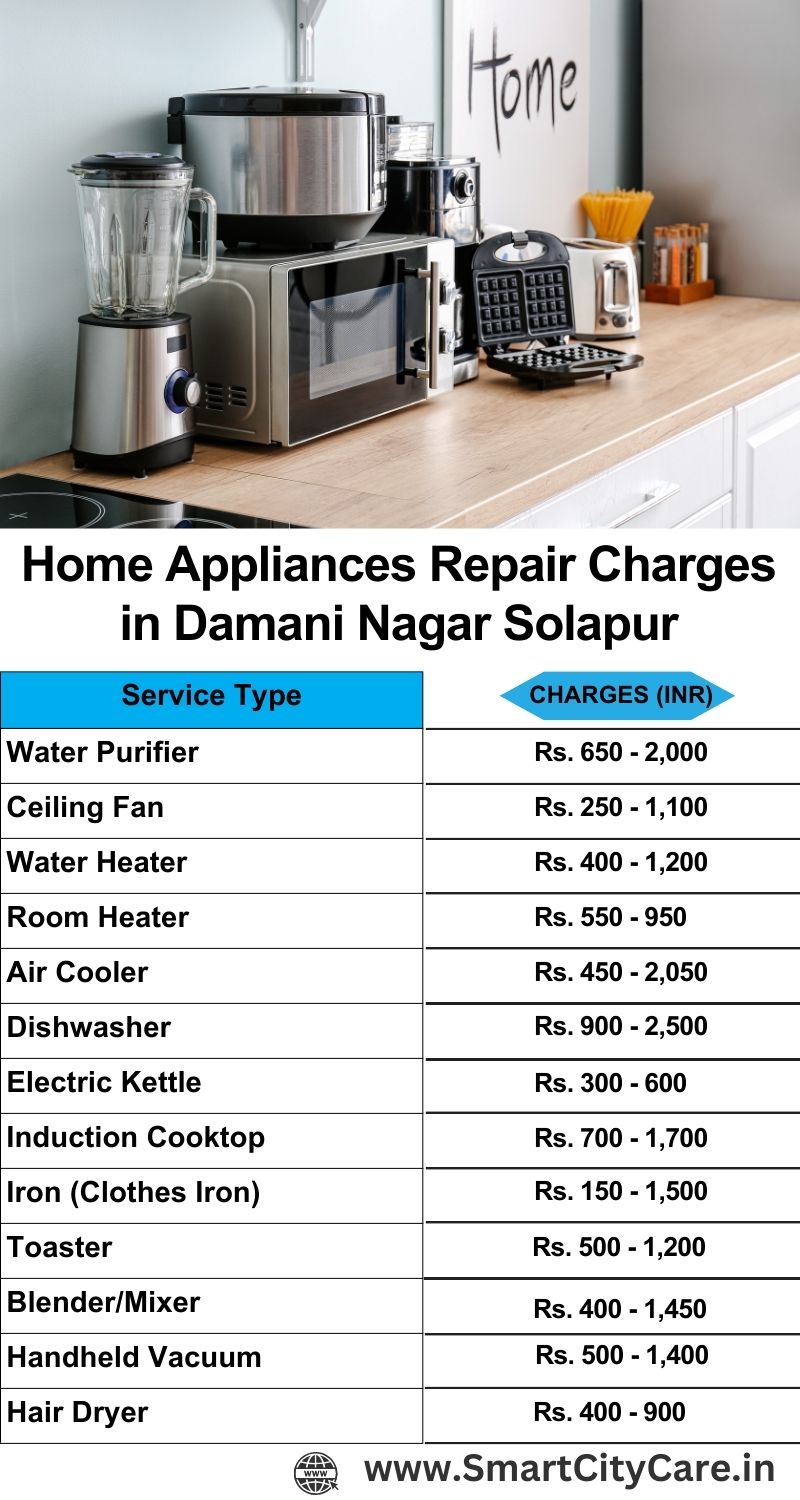 Home Appliances Repair Charges in  Damani Nagar ,Solapur 