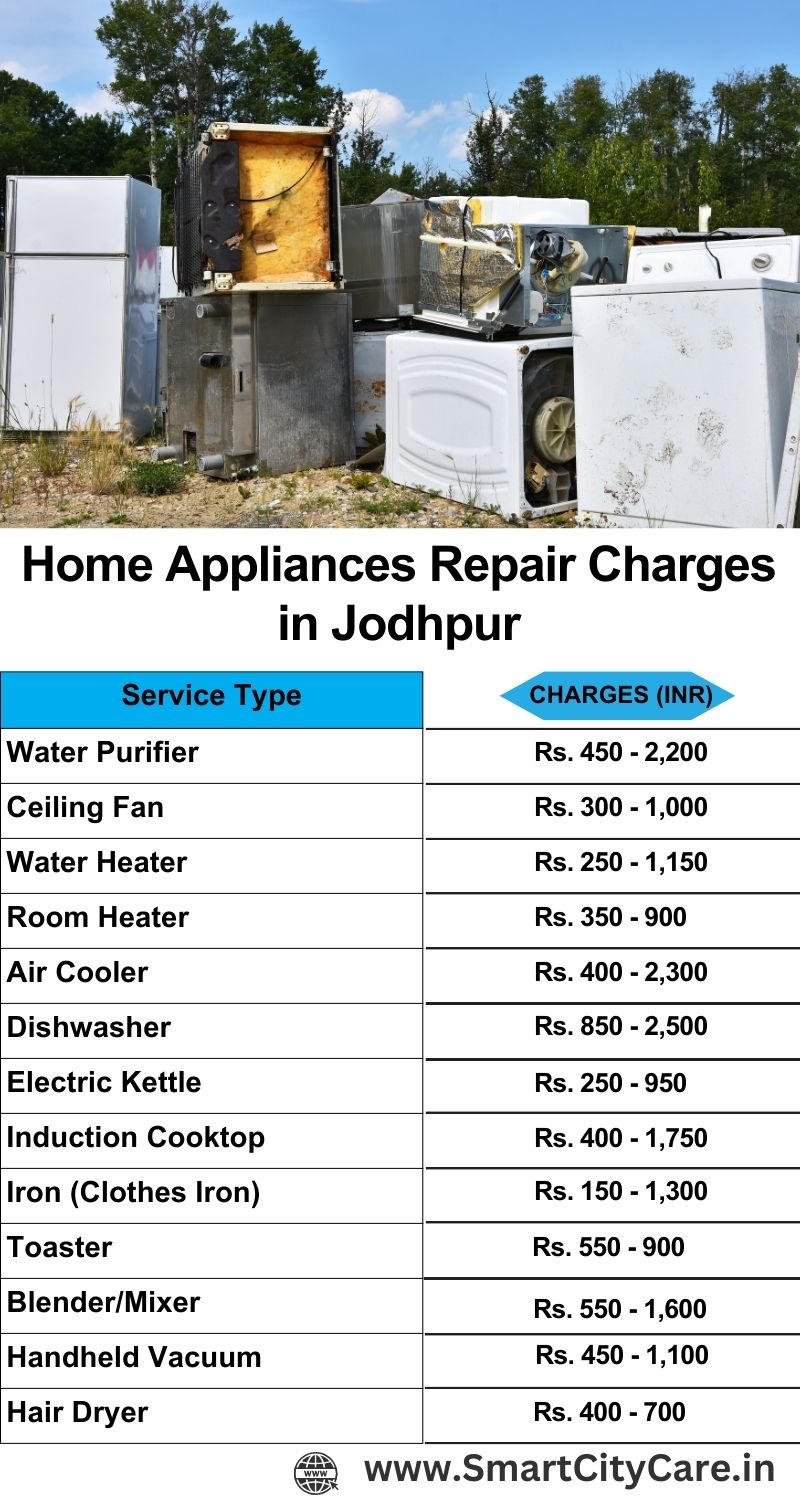 Home Appliances Repair Charges in Jodhpur