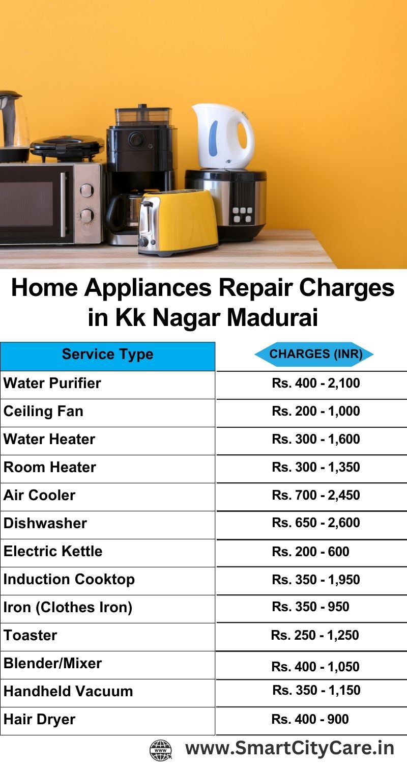 Home Appliances Repair Charges in  KK Nagar ,Madurai 