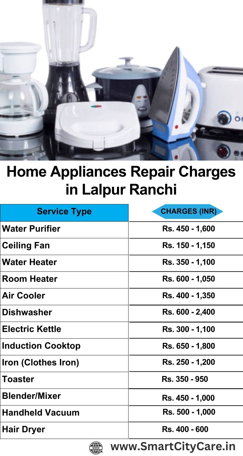 Home Appliances Repair Charges in  Lalpur ,Ranchi 