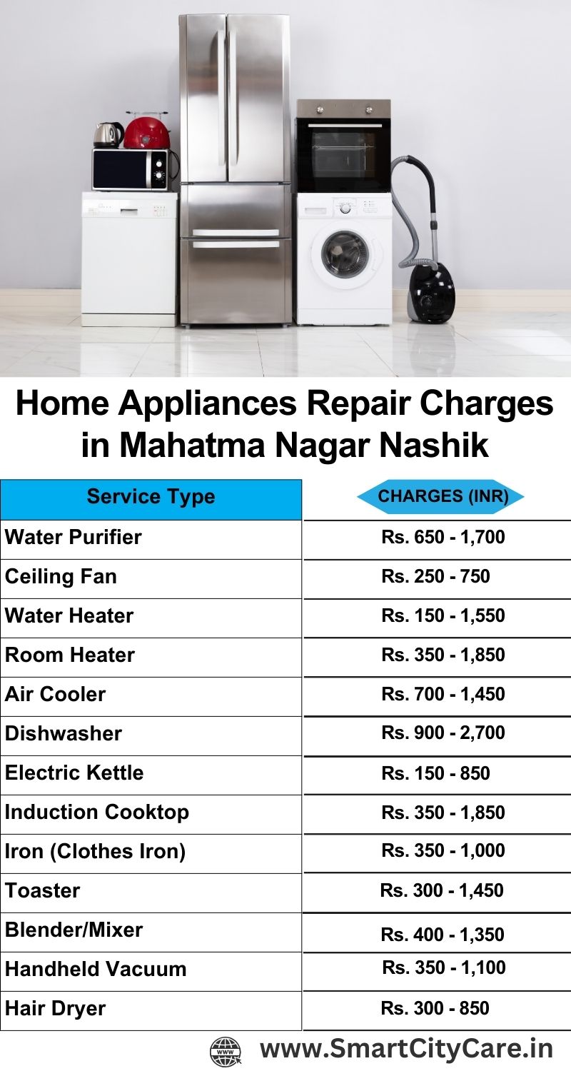 Home Appliances Repair Charges in  Mahatma Nagar ,Nashik 