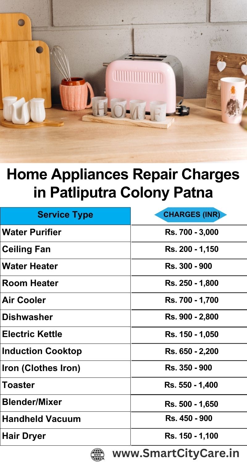 Home Appliances Repair Charges in  Patliputra Colony ,Patna 