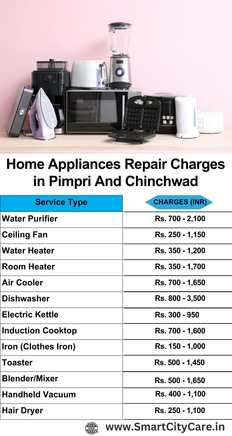 Home Appliances Repair Charges in Pimpri and chinchwad