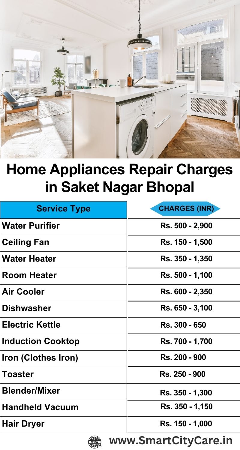 Home Appliances Repair Charges in  Saket Nagar ,Bhopal 