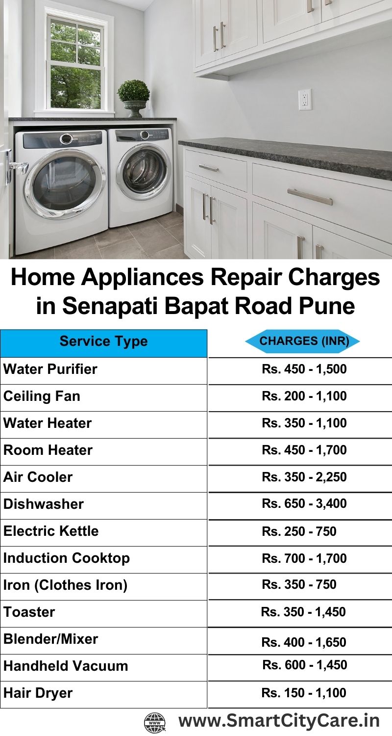 Home Appliances Repair Charges in Senapati Bapat Road ,Pune