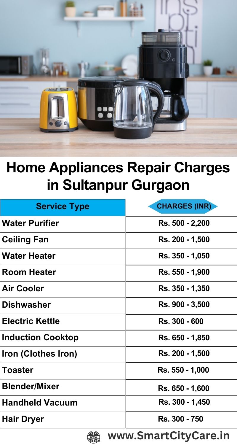 Home Appliances Repair Charges in  Sultanpur ,Gurgaon 