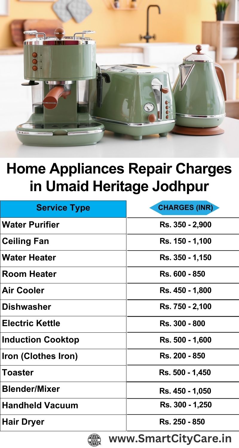 Home Appliances Repair Charges in  Umaid Heritage ,Jodhpur 