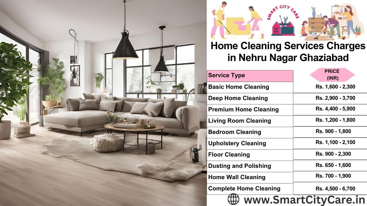 Home Cleaning Charges list in Nehru Nagar, Ghaziabad