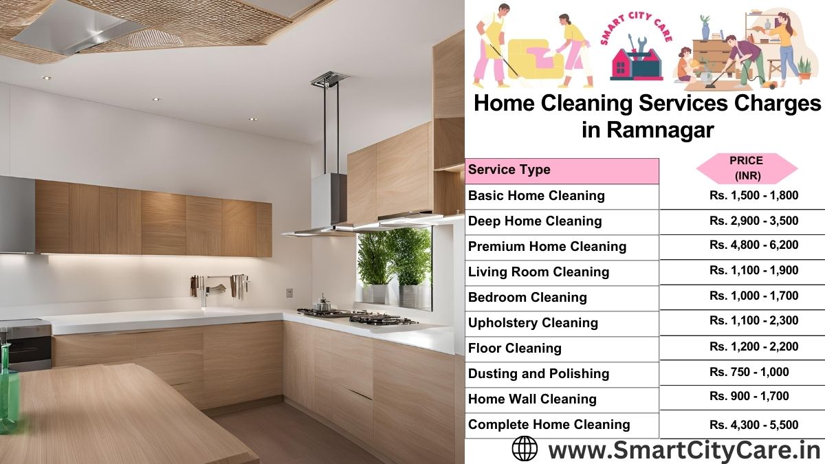 Home Cleaning Charges list in Ramnagar