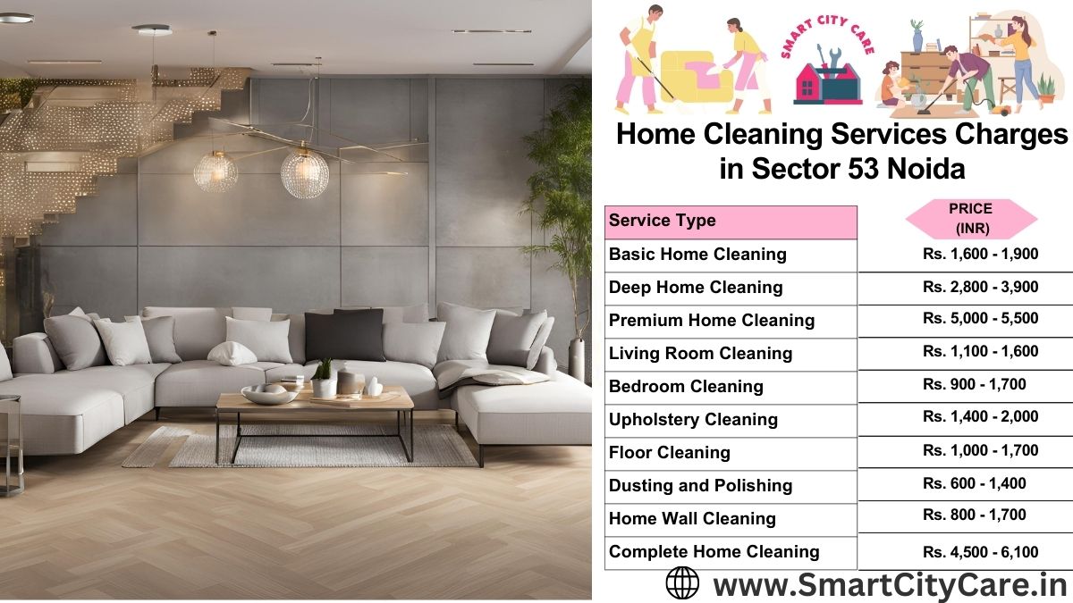 Home Cleaning Charges list in Sector 49, Noida