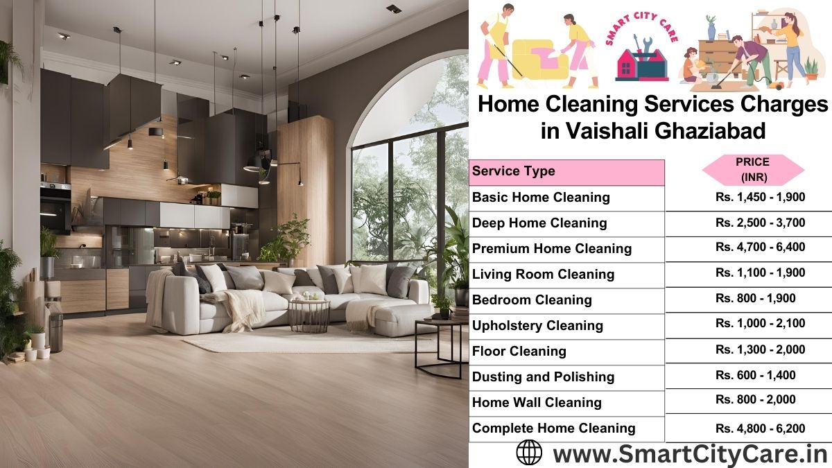 Home Cleaning Charges list in Vaishali, Ghaziabad