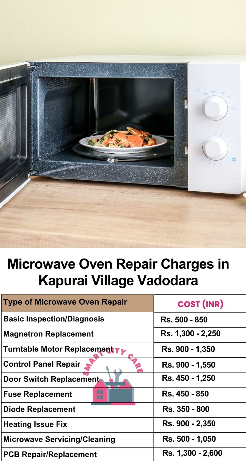 Microwave Repair Services Charges in  Kapurai Village ,Vadodara 