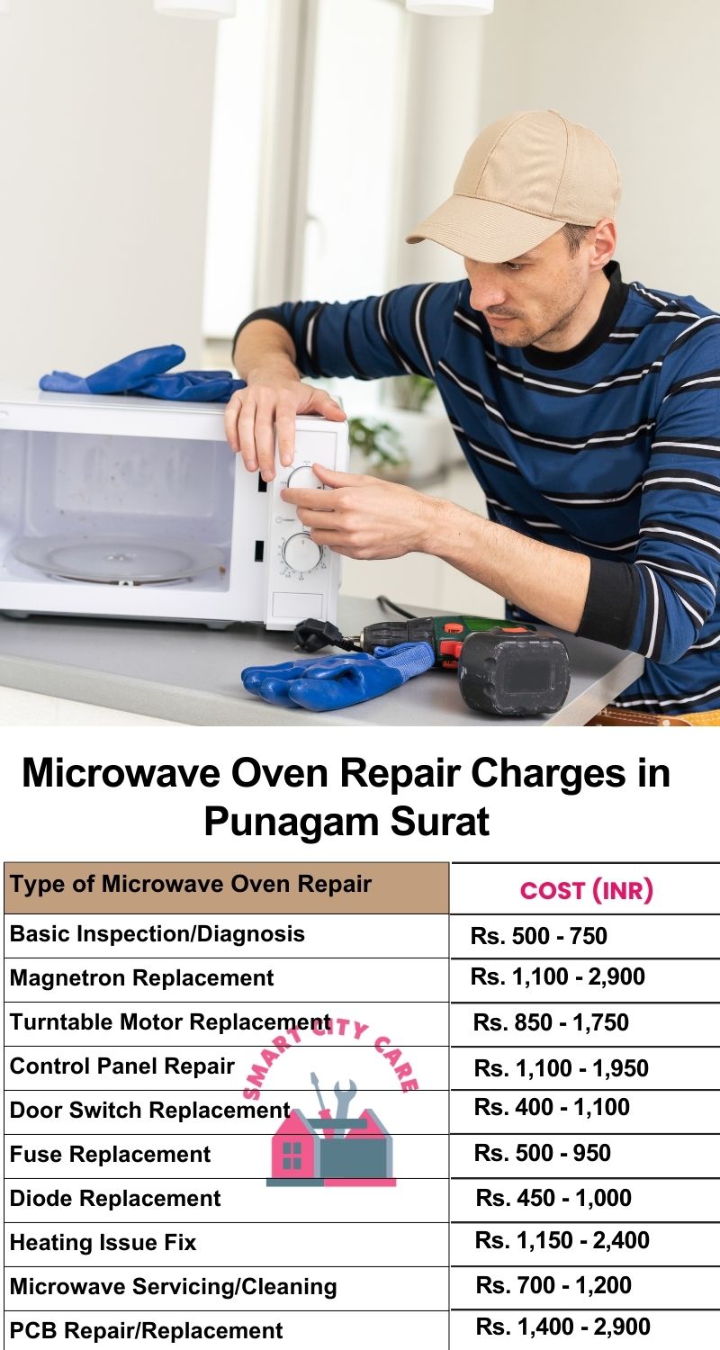 Microwave Repair Services Charges in  Punagam ,Surat 