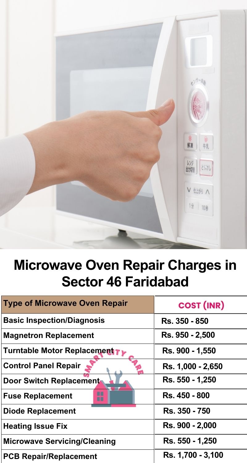 Microwave Repair Services Charges in  Sector 46 ,Faridabad 