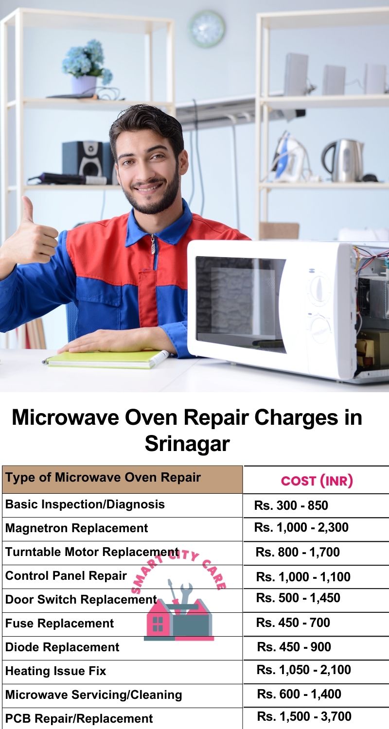 Microwave Repair Services Charges in Srinagar