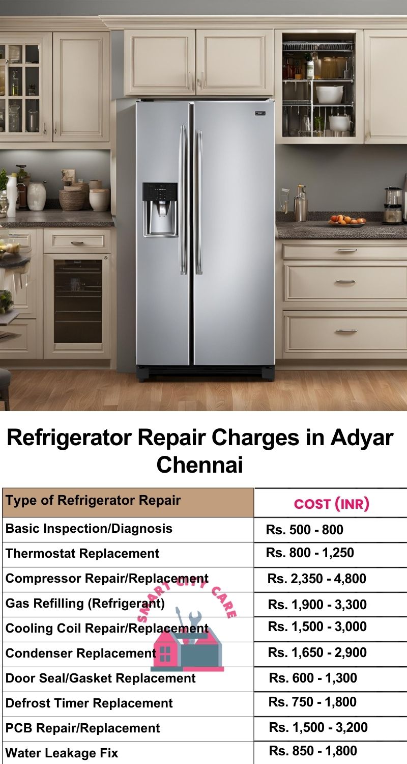 Refrigerator Repair Services Charges in  Adyar ,Chennai 