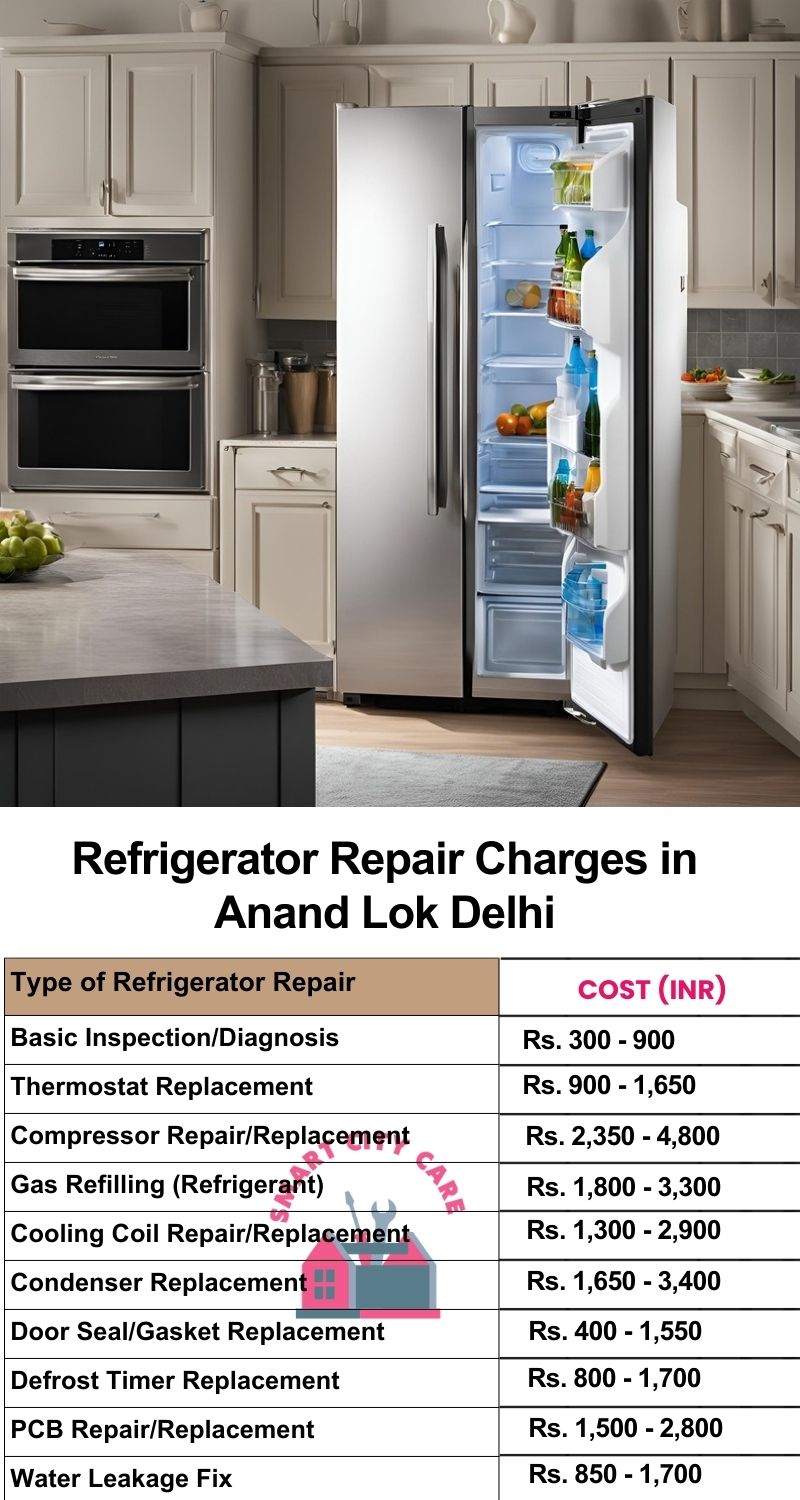 Refrigerator Repair Services Charges in  Anand Lok ,Delhi 