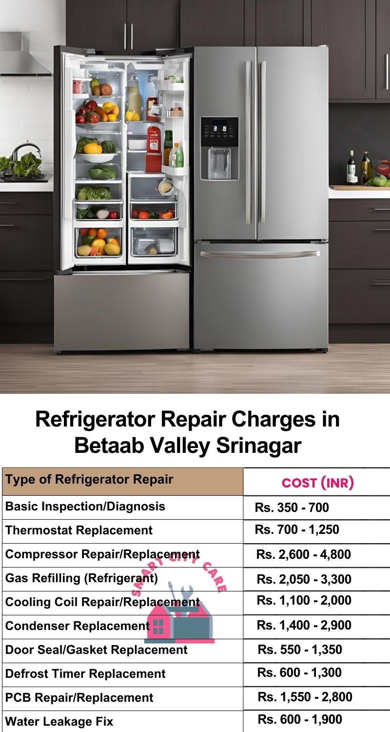 Refrigerator Repair Services Charges in  Betaab Valley ,Srinagar 