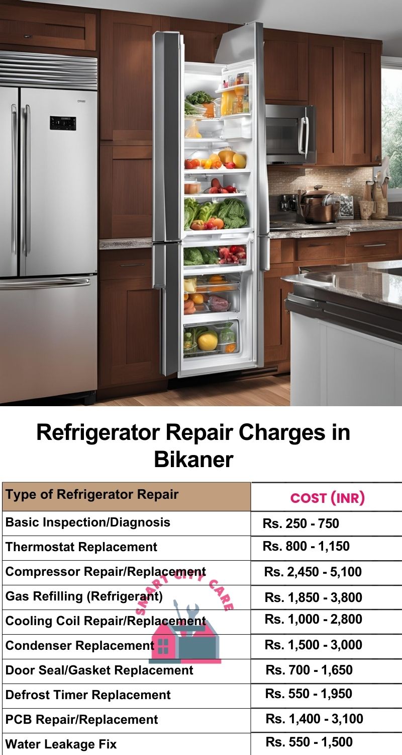 Refrigerator Repair Services Charges in Bikaner