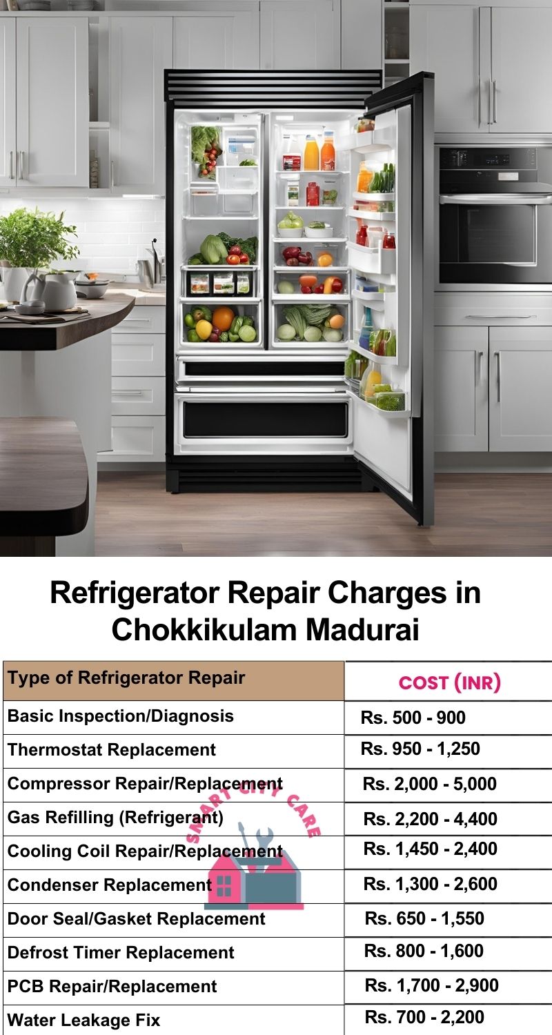 Refrigerator Repair Services Charges in  Chokkikulam ,Madurai 