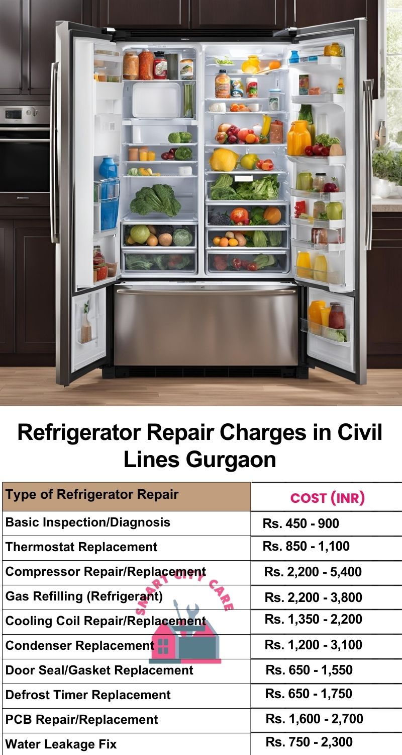 Refrigerator Repair Services Charges in  Civil Lines ,Gurgaon 