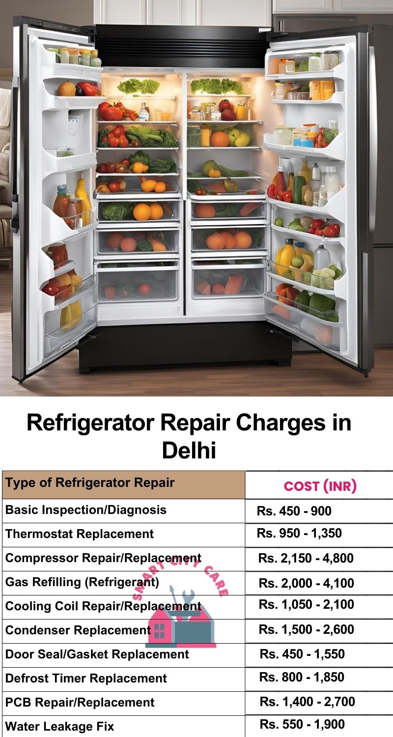 Refrigerator Repair Services Charges in Delhi