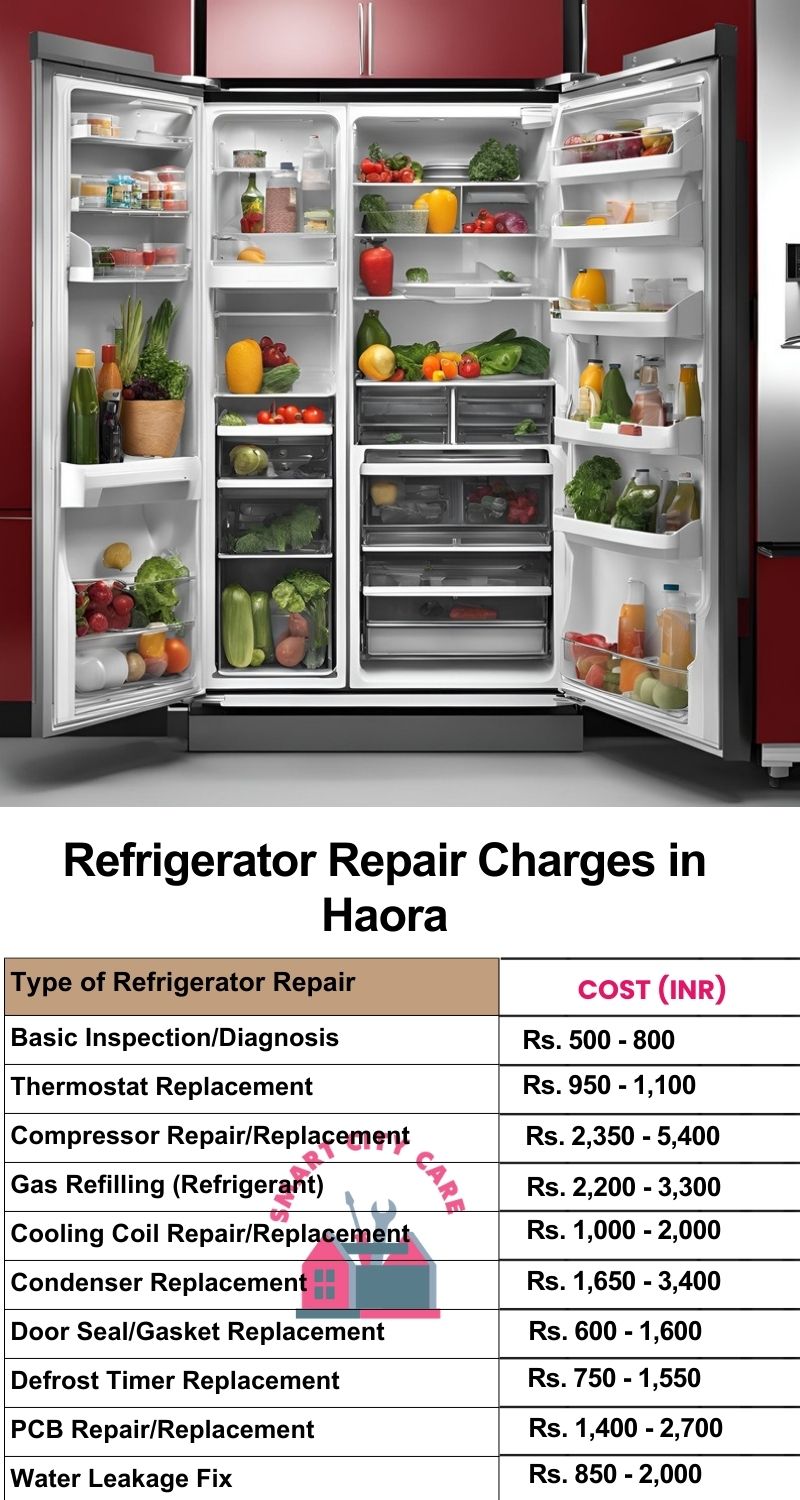 Refrigerator Repair Services Charges in Haora