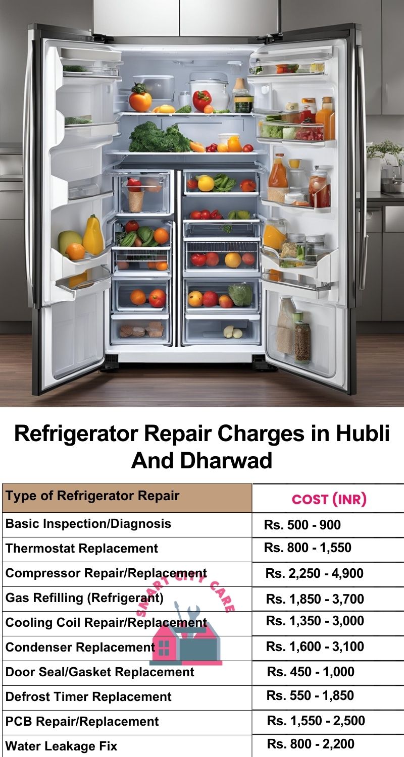 Refrigerator Repair Services Charges in Hubli-and-dharwad