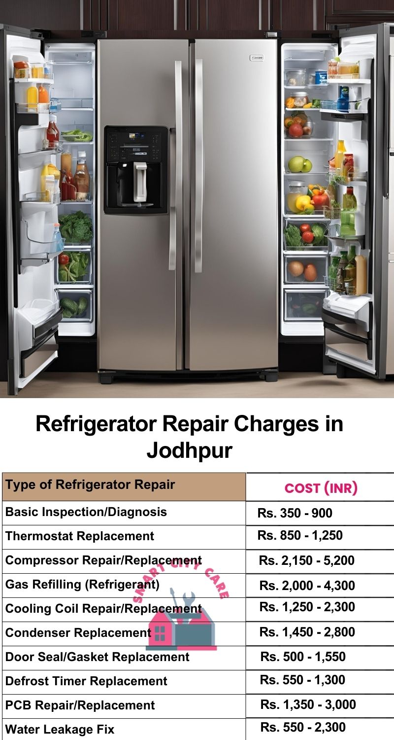 Refrigerator Repair Services Charges in Jodhpur