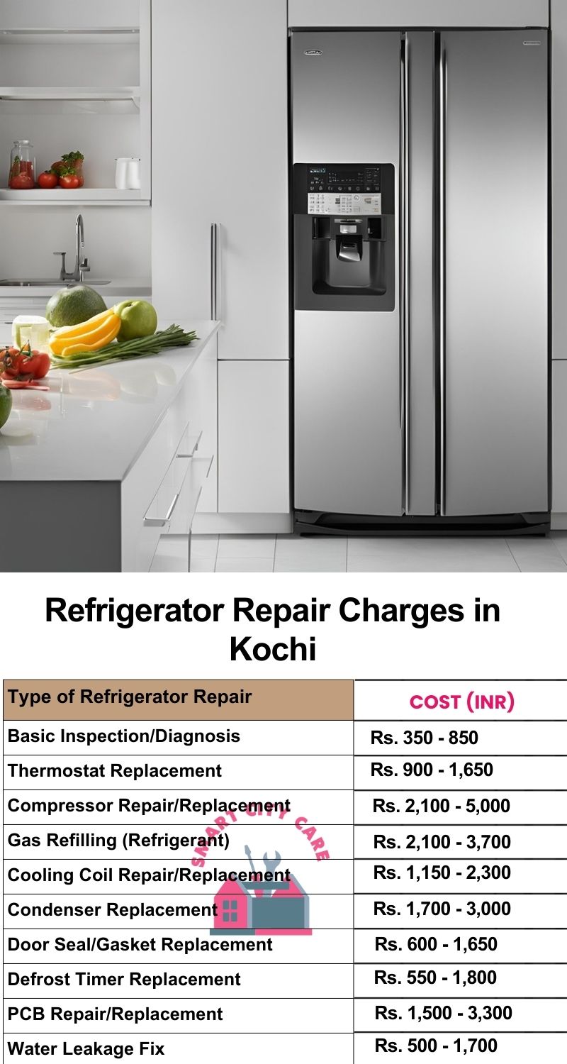 Refrigerator Repair Services Charges in Kochi