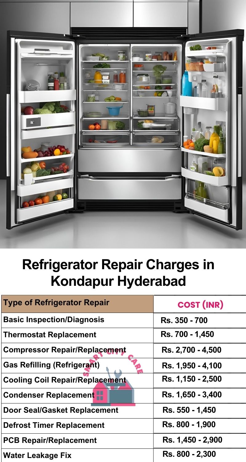 Refrigerator Repair Services Charges in  Kondapur ,Hyderabad 