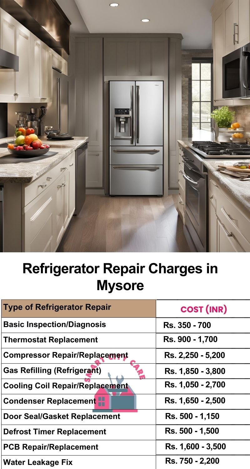 Refrigerator Repair Services Charges in Mysore